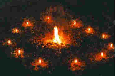 Ritual Partnerrückführung , Kerzenkreis