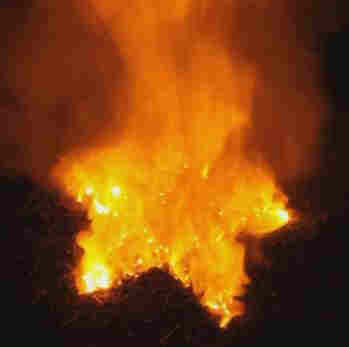 brennendes pentagramm